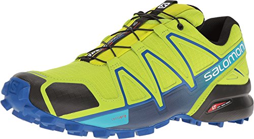 Salomon Men's Speedcross 4 Trail Running Shoes, Lime Green, 12 D US