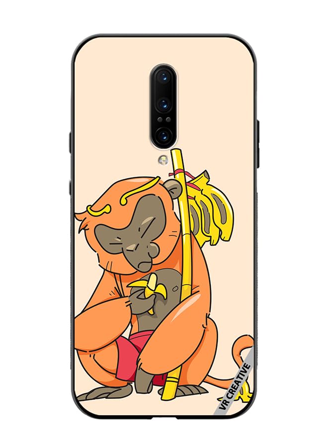 VR Creative Protective Case Cover For Oneplus 7 Pro Sleepy Monkey Design Multicolour NR375401