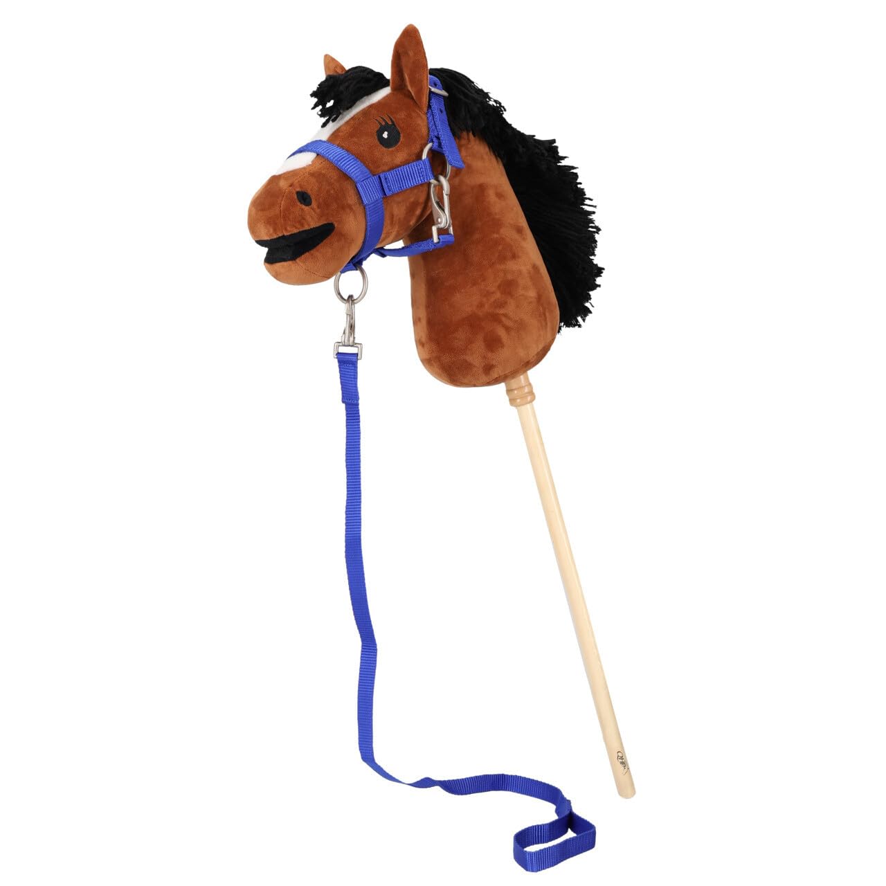 QHP Hobby Horse Halfterset - Halfter & Strick für Steckenpferd - Blau
