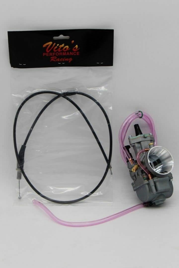 Fits Yamaha Blaster 34MM 34 Mil Larger Carb Carburetor Kit With Vito's Cable PWK