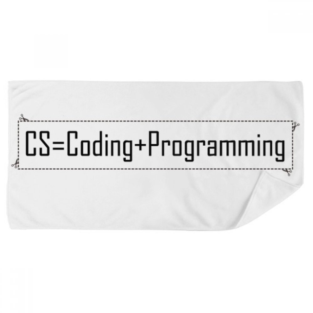 Linge de bain programmation informatique multicolore serviette douce et absorbante 35x70 cm