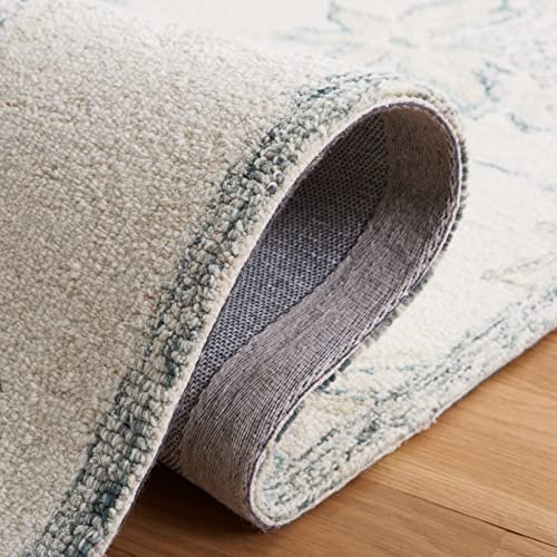 Tapete decorativo SAFAVIEH 3' x 5' azul y blanco miniatura 4