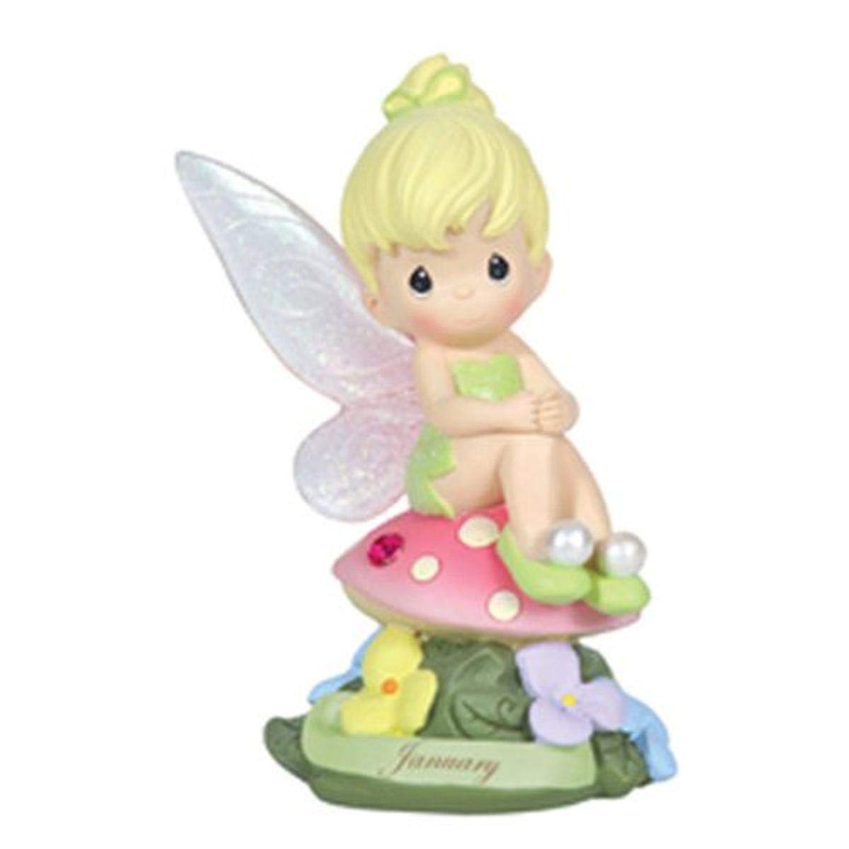 Precious Moments, Disney Showcase Collection, January Fairy As Tinker Bell, Resin Figurine, Garnet, 113208