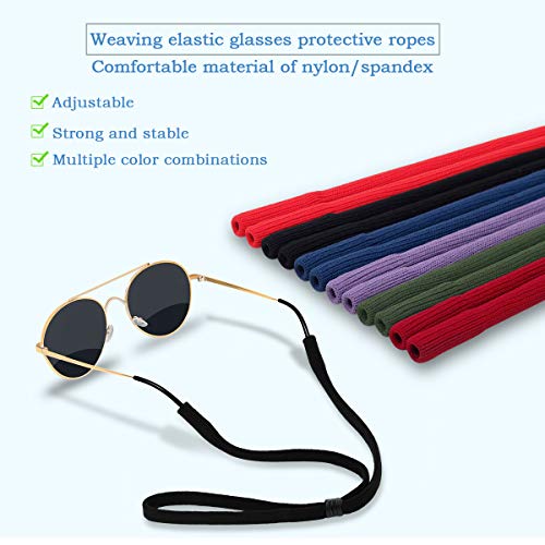 Half Crescen Glasses Strap (Pack Of 6) Eyeglasses Strap, Unisex Sport Sunglass Holder Retainer Cord #TOP1