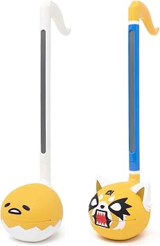 Otamatone Sanrio Special Edition 2 Pc. Set - Aggretsuko Rage + Gudetama - Fun Electronic Musical Toy Instrument by Maywa Denki Official Licensed [Includes Song Sheet and English Instructions]