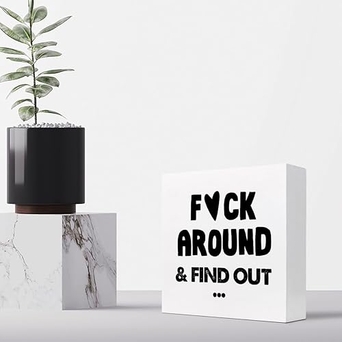 Miniatura 17 de Letrero de madera con texto en inglés "In Case Nobody Told You Today You are Awesome Bloque de madera, decoración de escritorio, caja de motivación