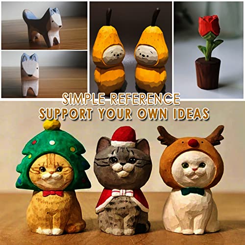 Unfinished Basswood Carving Block, 4X1X1,2X2X2,4X2X2 Inch Three Different Softwood Carving Blocks For Carving Birds Statues Small Animals Suitable For Children Adults Wood Carving Beginners. #TOP4