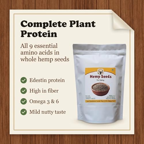 Image of AptEat Hemp Seed for Eating 530g+ hemp soap 75g combo pack Non Germinate Hemp Seeds for Eating Omega 3 Seeds | High in Protein, Fibre (530 GM, Whole)