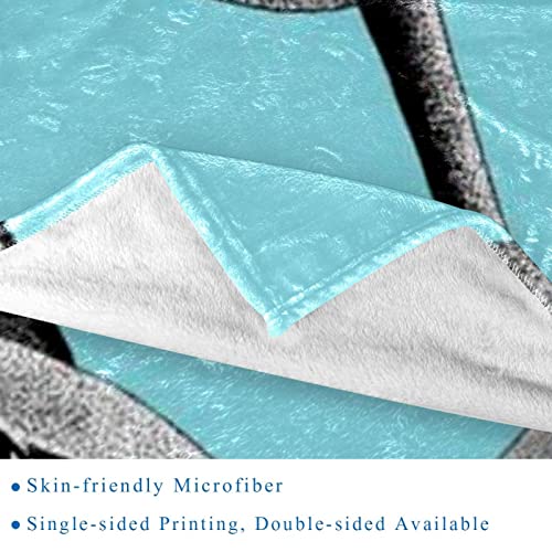 Couverture microfibre de qualité supérieure jeté de lit imprimé requins - 3