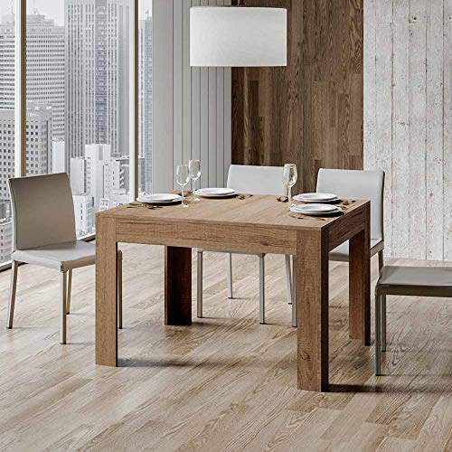 Itamoby Mesa Bibi de 90 x 120 cm, de roble extensible a 180 cm.