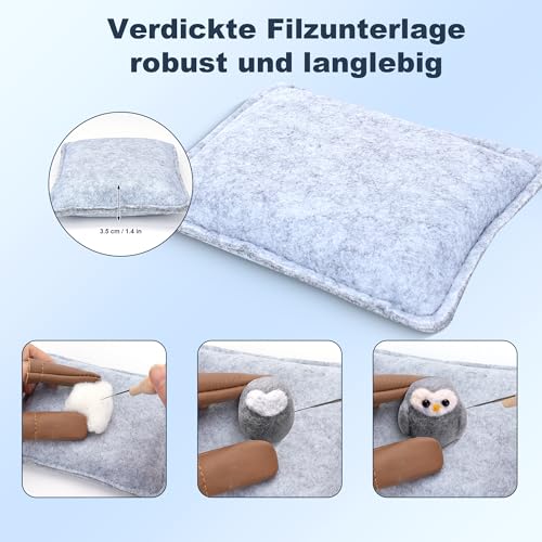 mobumeia Filznadel Set für Trockenfilzen – Bild 6