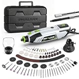 200W Rotary Tool Kit, 10000-38000 RPM 6 Speed Multi-Tool with Flex Shaft & 132pcs Accessories Kit, Power Rotary Tools for DIY Crafts, Engraving, Sanding, Polishing & Drilling