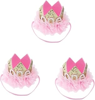 Abaodam 3 Peças Tiaras De Bebê Coroas Para Crianças Tiaras Para Crianças Laços De Cabelo Para Bebês Tiara Infantil Tiara De Aniversário De Bebê Tiara De Bebê Coroa Tiara De Coroa De Bebê