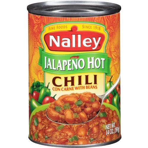 Nalley Jalapeno Hot Chili with Beans, 14-Ounce Cans (Pack of 8) by Nalley