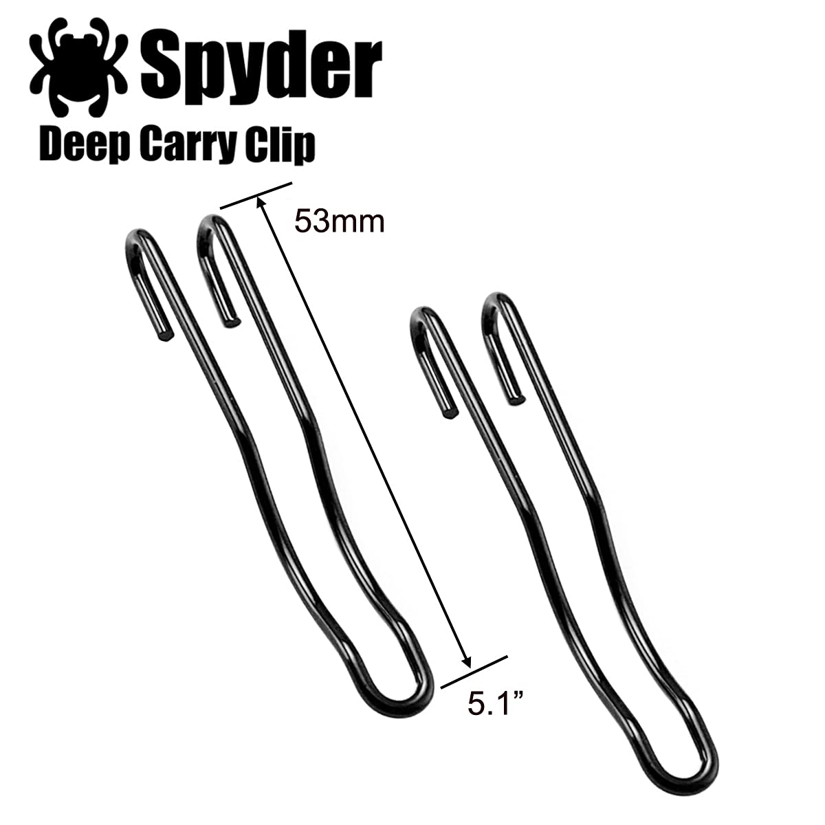 通用 Deep Carry klipsy kieszonkowe, klips do scyzoryków EDC do noży, przenośny, składany nóż DIY (B)