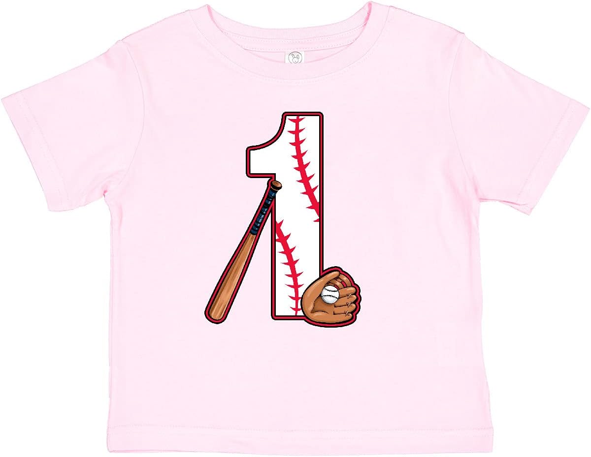 inktastic Baseball First Birthday- 1 Year Old Baby T-Shirt