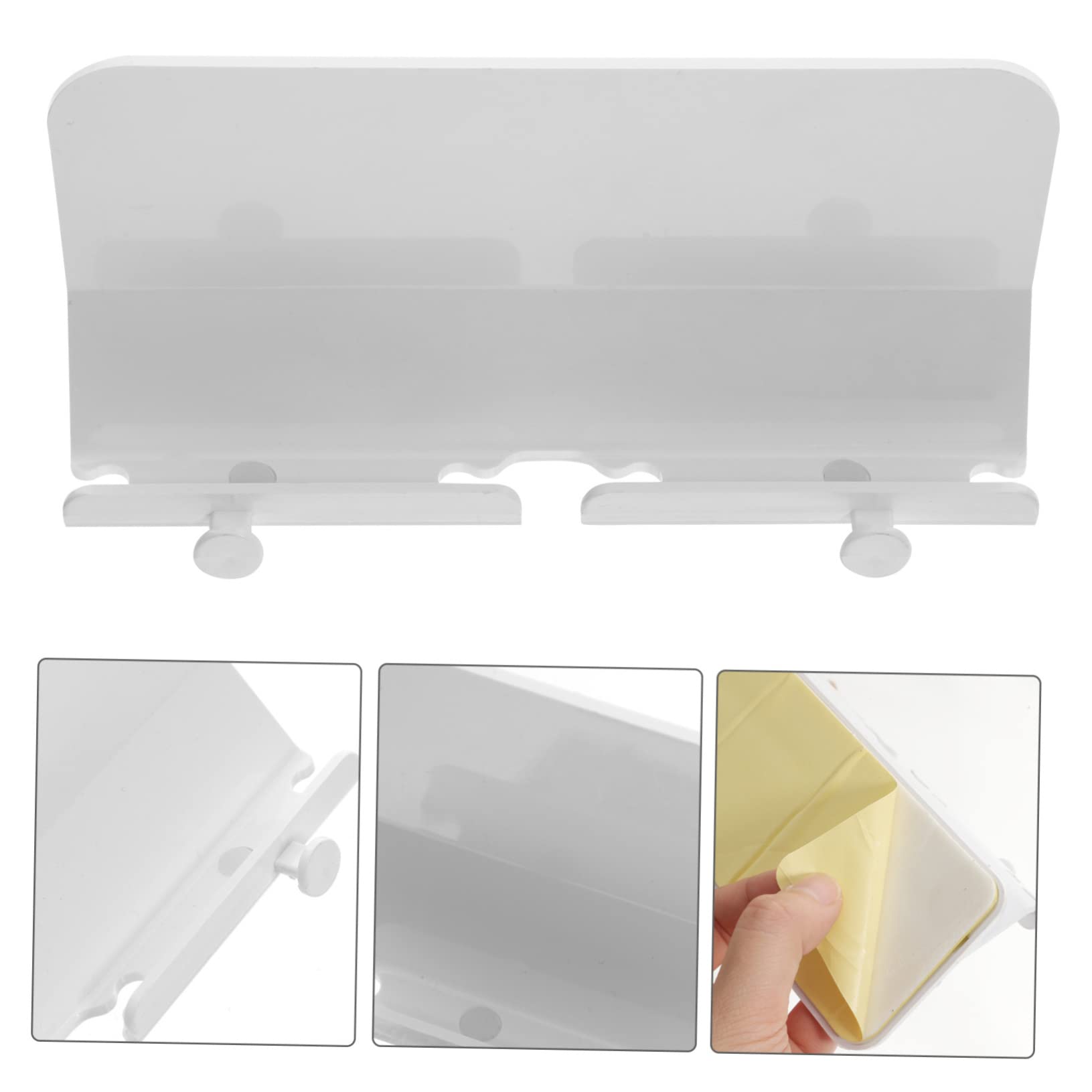 HOMSFOU 8pezzi Supporto Da Parete Per Smartphone Adesivo Porta Telefono Da Carica Con Gancio Per Cucina Bagno e Ufficio e Pratico