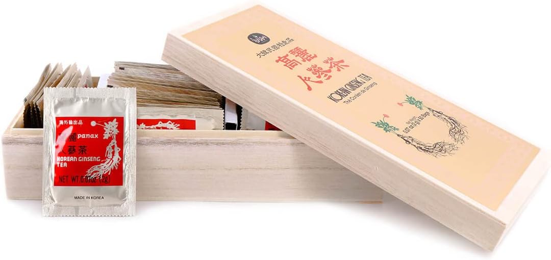 Korean Ginseng Tea in wooden box (2g x 50 Bags)