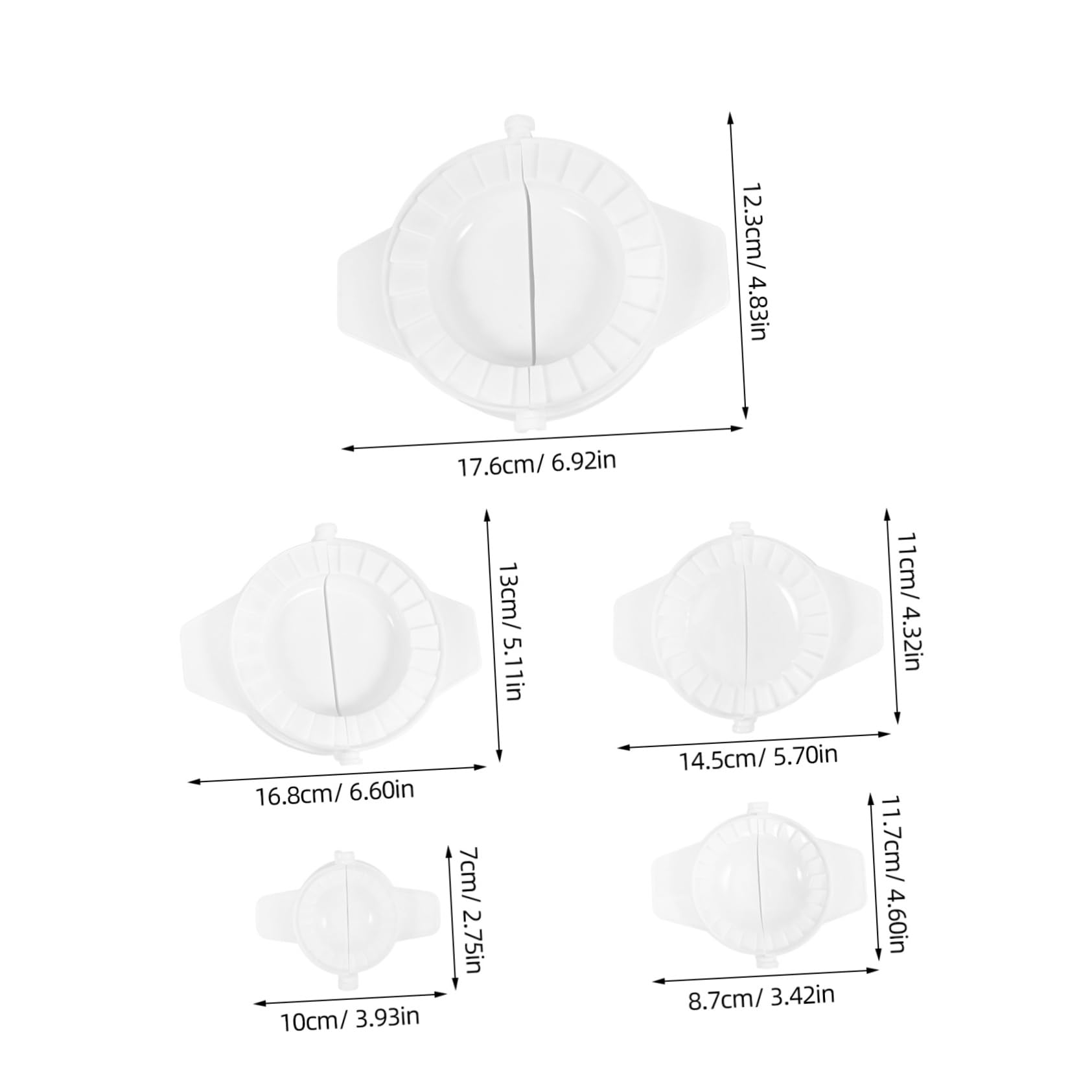 GLEAVI Dumpling Wrapper Tool Chinese Dumpling Mold Empanada Dough Press Set of Pastry Press Molds for Parties