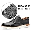 JITAI Men's Oxford Dress Shoes in Black Stylish La... #1