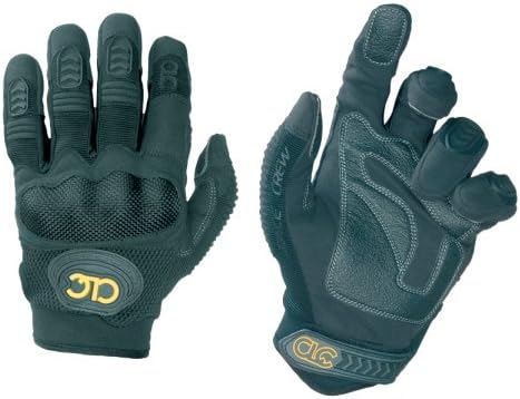 CLC Pit Crew 240BL Black Large Race Crew Glove - Set of 2