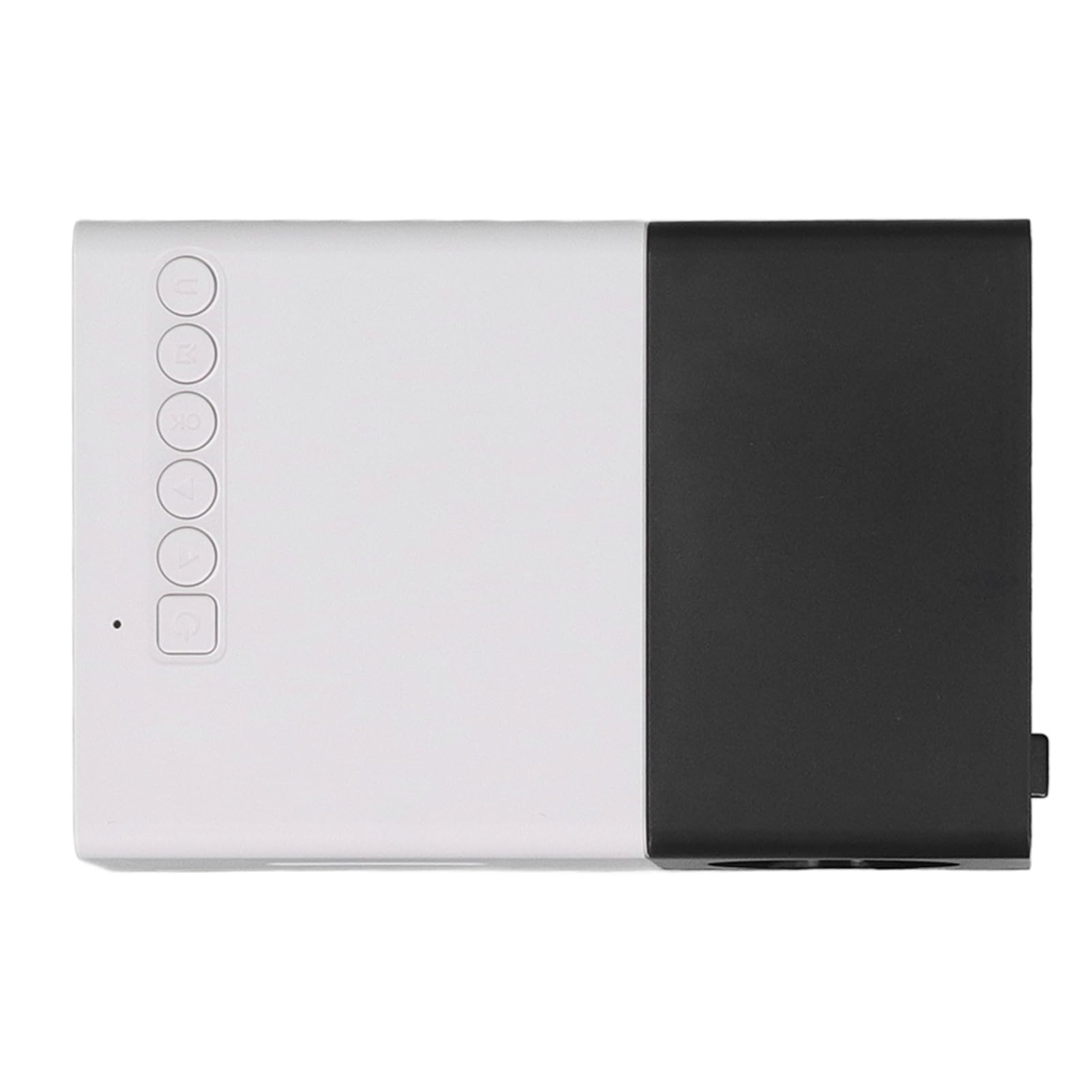 Mini Proiettore 1080P, Mini Proiettore Portatile Tascabile, Videoproiettore LED HD 1080P con USB AV, per Regali, Cartoni Animati, Film, TV, Campeggio (Spina europea)