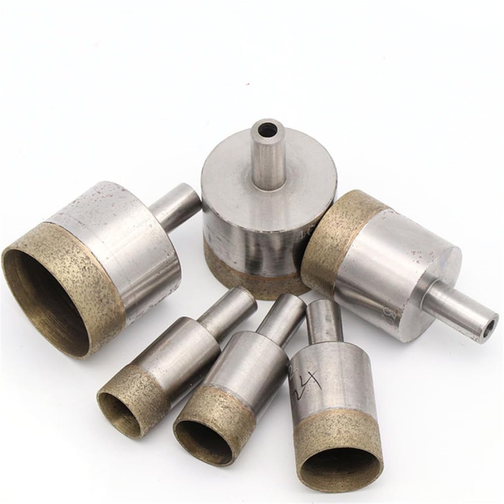 szt. Chwyt 10 mm Spiekane wiertła diamentowe rdzeniowe 4-45 mm Otwornica prosta Wiertarka stołowa do szkła Ceramiczny kamień Marmur Jadeit Plastik, chwyt 10 mm