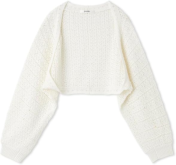 Amazon | [スナイデル] 柄編みボレロニットカーデ SWNT251192