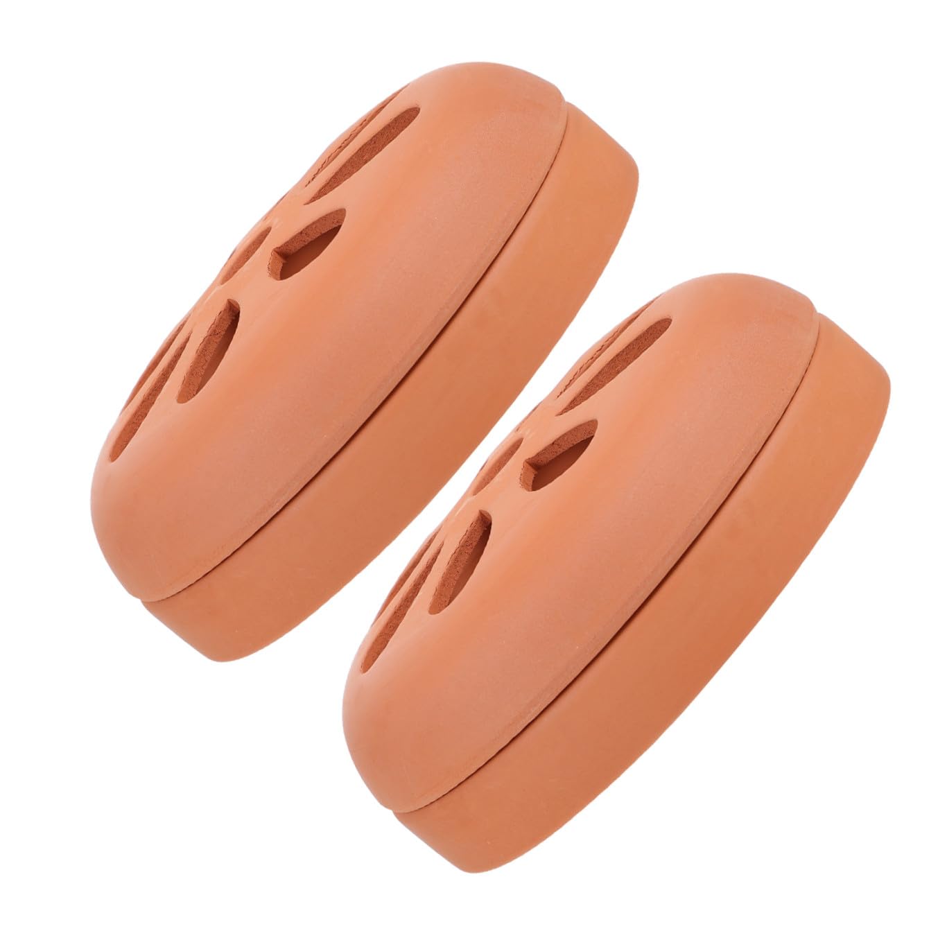 Porta Zampirone Coccio in Terracotta Diffusione del Fumo 2 Pezzi, Coperchio Traforato Uso Sicuro per Patio e Terrazza