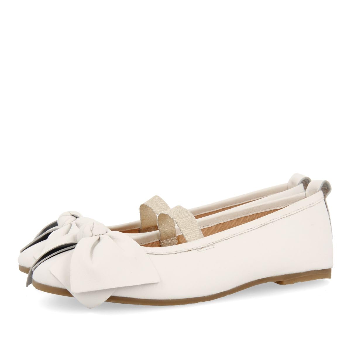 GIOSEPPO TUDY, Mary Jane Flat, Off-White, 38 EU, Ivory White, 5 UK