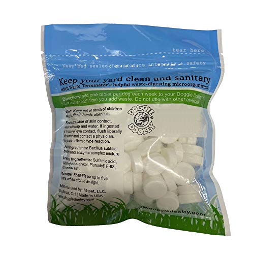 Doggie Dooley 36 Waste Tablets, White - Thumbnail 2