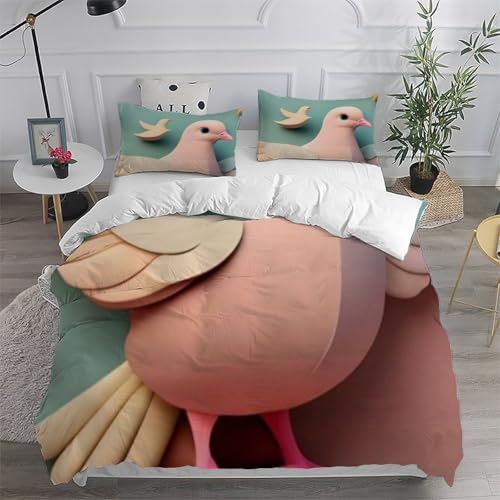 Housse de couette super king animaux imprimé 3D avec taies - 6