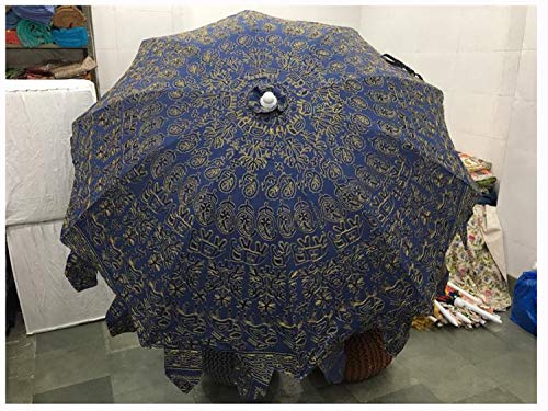 Sun Shade Garden Umbrella, Patio Umbrella, Zari Embroidery Decorative Garden Umbrella, Colorful Patio Umbrella For Garden, Decoration, Umbrella For Garden Table, Lawn, Deck, Patio And Balcony #TOP21