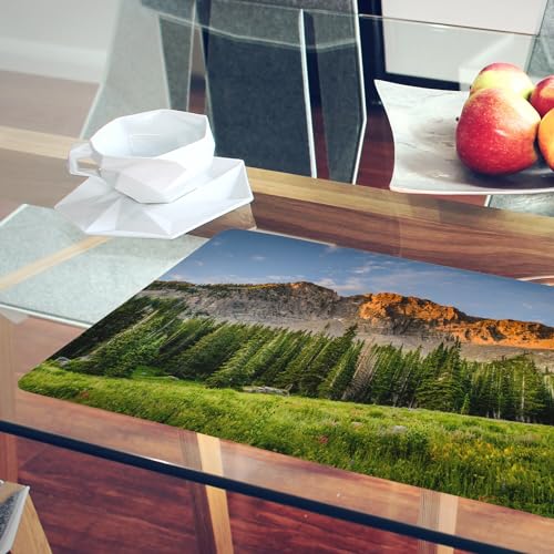 Sets de table liège grand format protège table contre taches paysage montagne