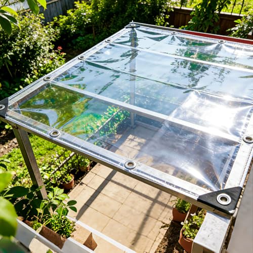 Lona impermeable de PVC para evitar daños por heladas en el jardín 6