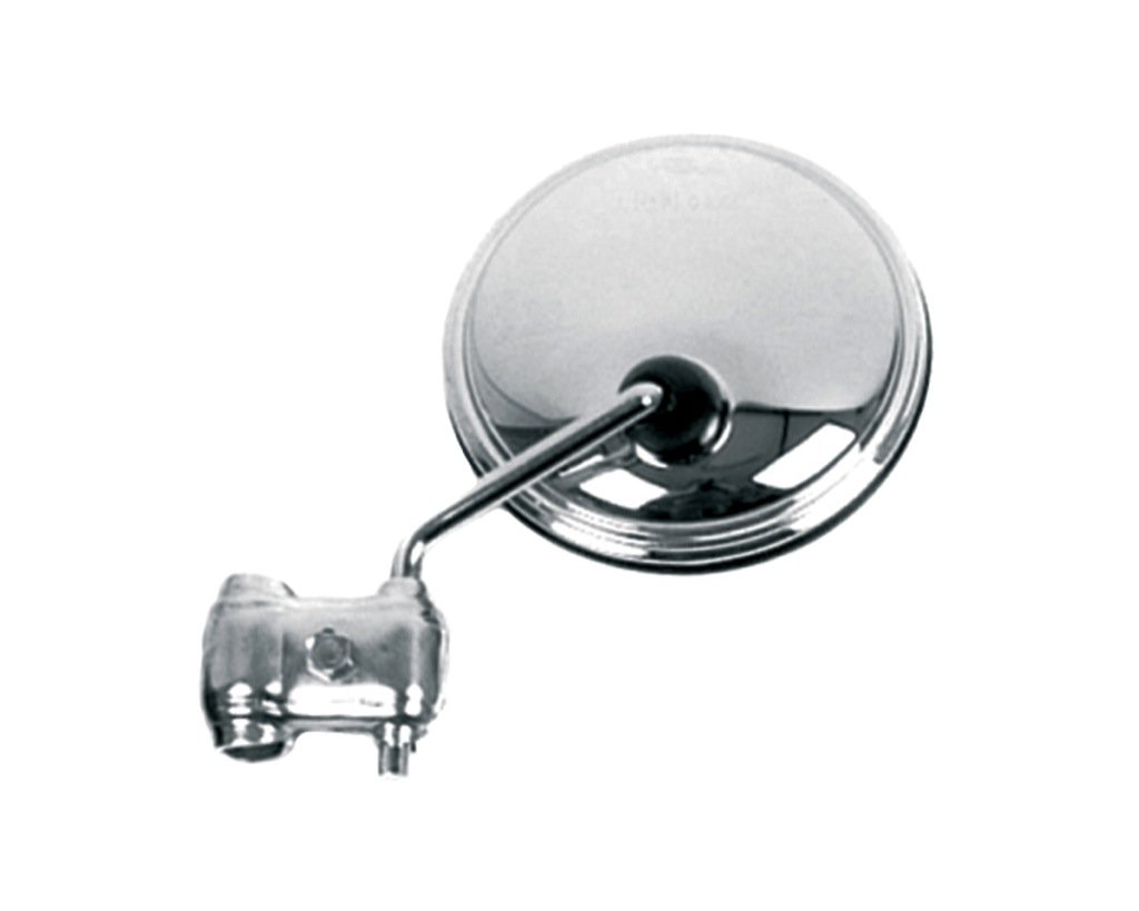 E14 - Left Rear View Mirror, Vespa Bordon Compatible, 105 mm Chrome