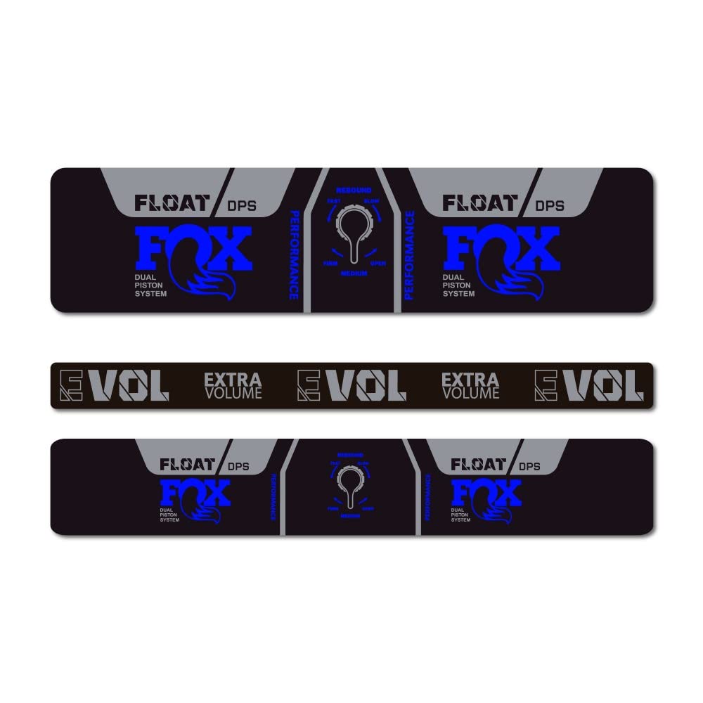 STAR SAM Stickers Compatible with Fox Float Performance DPS EVOL 2021 Blue 1 cm