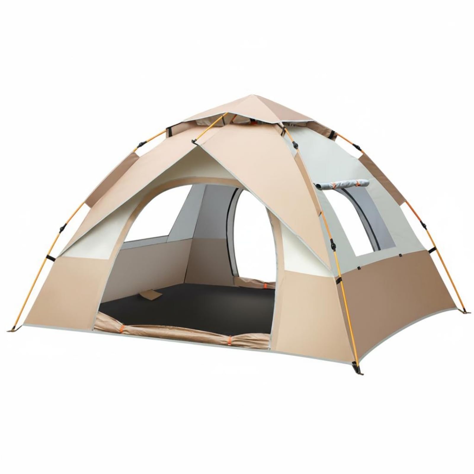Carry Bag 2 Person Quick-Setup Tent Ventilated Instant Camping Tent Large Space for Beach, 3-4 Person-image-35