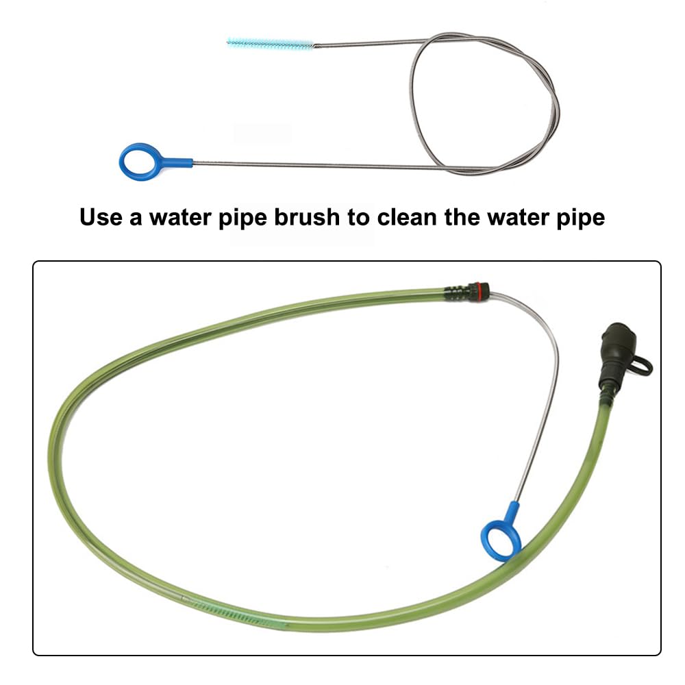 MiOYOOW 2 juegos de kits de limpieza vejiga de hidratación, conjunto de limpieza de vejiga de agua 4 en 1 kit de limpieza para tanque de agua multifuncional para bolsa de hidratación deportes al aire