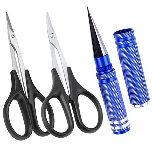 Hobbyfire RC Body Reamer 0-14mm with Curved and Straight Scissors, Precision Hole Punching...