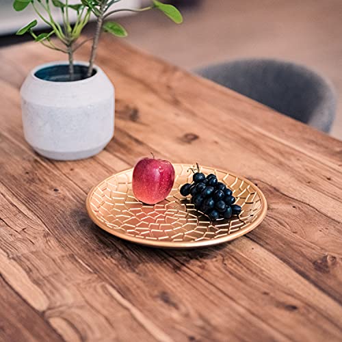 Flanacom PREMIUM Dekoschale aus Holz - Tisch-Deko mit Verzierungen - Design Holz-Schale - Wohnaccessoires - Robustes… – Bild 3