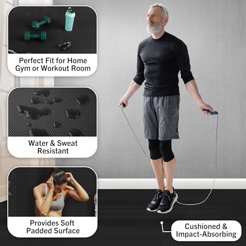 image for EVA Foam Mat Tiles 12-Pack - 48 SQ FT of Interlocking Padding for Gara