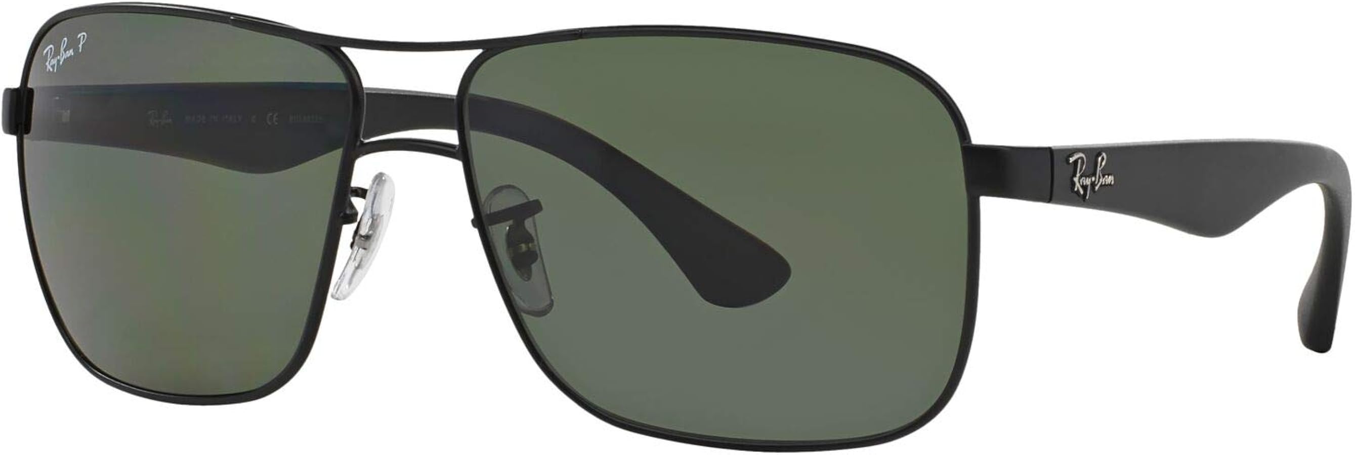 Amazon.com: Ray-Ban Men's RB3516 Metal Square Sunglasses, Matte