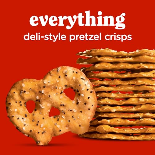 Image of Snack Factory Everything Pretzel Crisps, Non-GMO, 7.2 OZ Resealable Bag