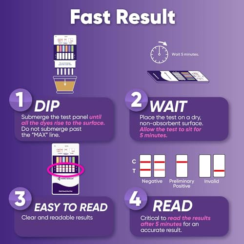 prime screen 5 pack 6 panel urine drug test kit thc-marijuana bzo-benzos met-meth opi amp coc wdoa-264