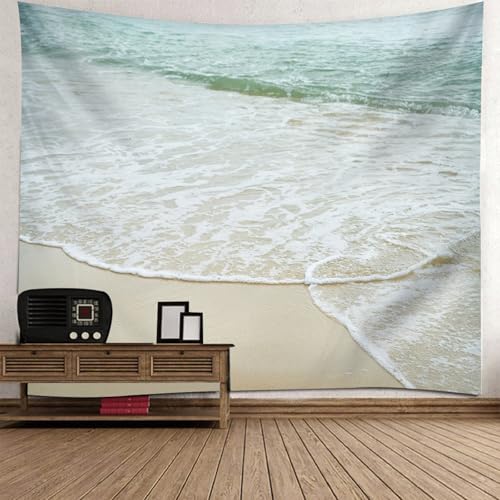 Tapisserie tissu de grande qualité 256x350CM motif paysage marin pour decoration haut de gamme