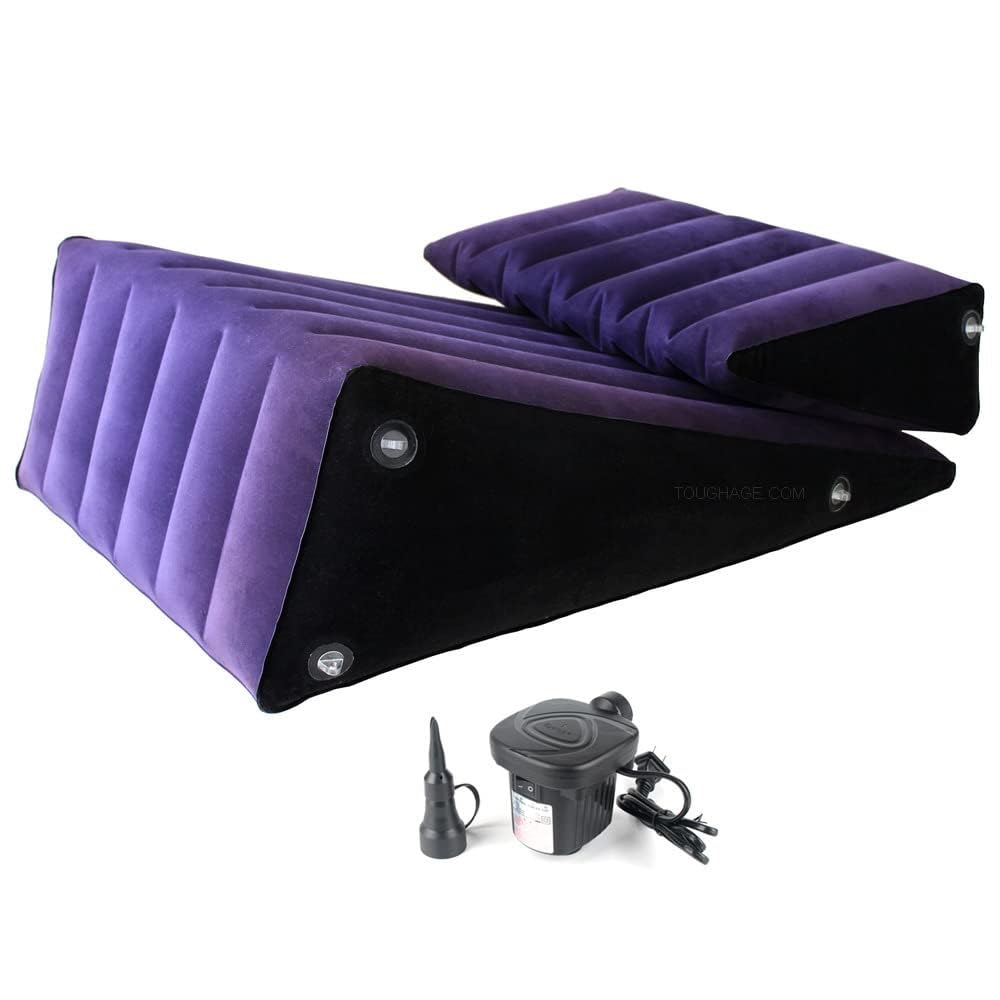 Divano multifunzionale BDSM, sedia con cuscino, mobili for il sesso con manette, cavigliere e pompa, cuscino lombare gonfiabile, giocattoli sessuali for coppie