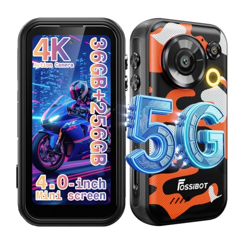 Image of FOSSIBOT F116 Pro 5G Mini Rugged Phone, 36GB+256GB Cell Phone | MTK Dimensity 7300+, 4K Action Camera + 4.0 inch FHD+120Hz Mini Display + 50MP+48MP Panoramic Camera