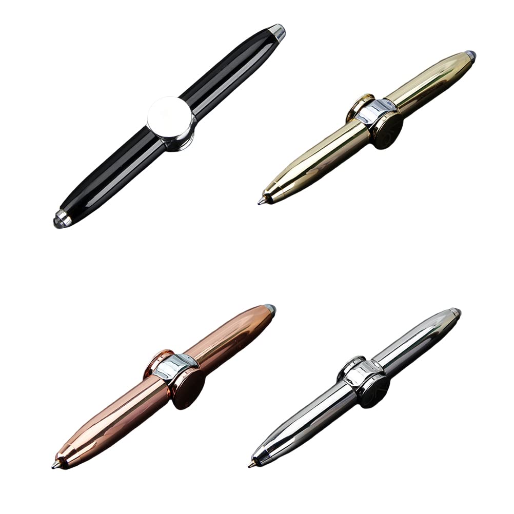 Luminous Decompression Multi-color LED Rolling Finger Rotating Pen Fingertip Gyroscope Metal for People With ADD or ADHD - Image 2