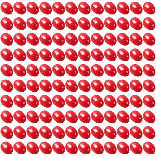 yptniginu Easter Eggs 2.4” - Red Fillable Easter Eggs - 120 Pcs Easter Basket Stuffers - Red Eggs Bowl and Vase Filler Faux for DIY Spring and Easter Decorations (Red)